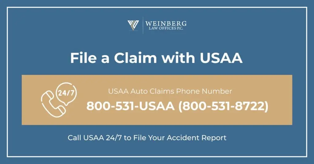 USAA auto claims phone number