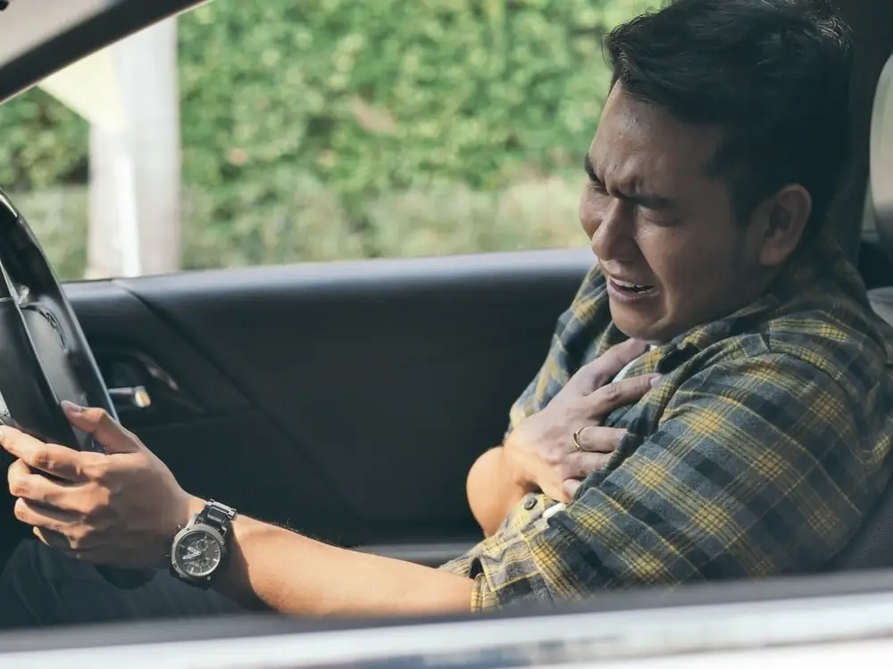 chest pain after car accident